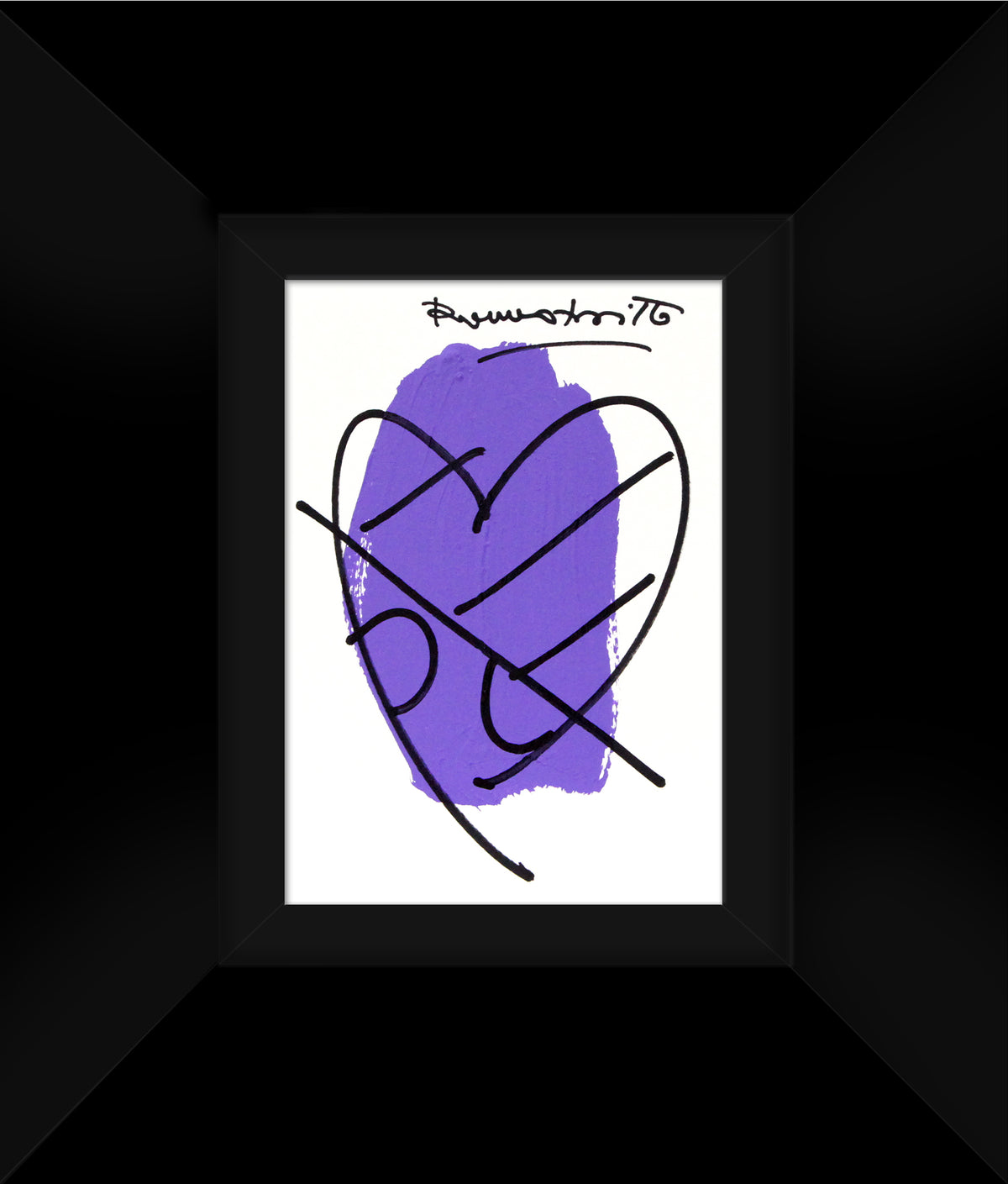 modern pop art thomas heartbeat collection original drawing  vibrant home decor