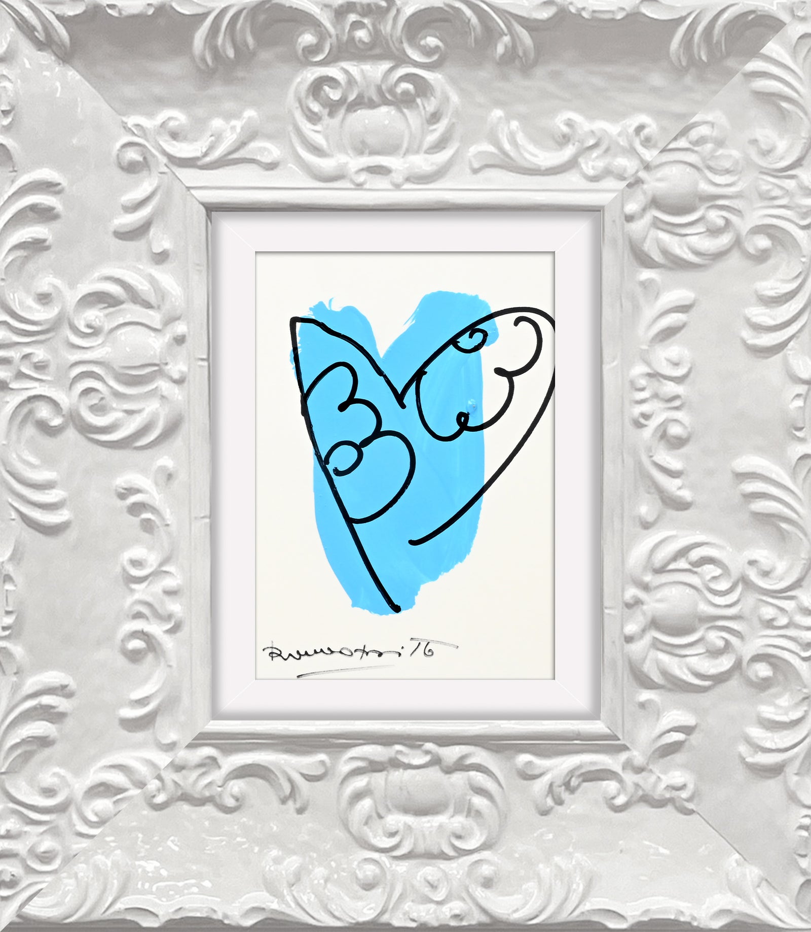 thomas heartbeat collection original drawing  colorful decorative collectible gift idea