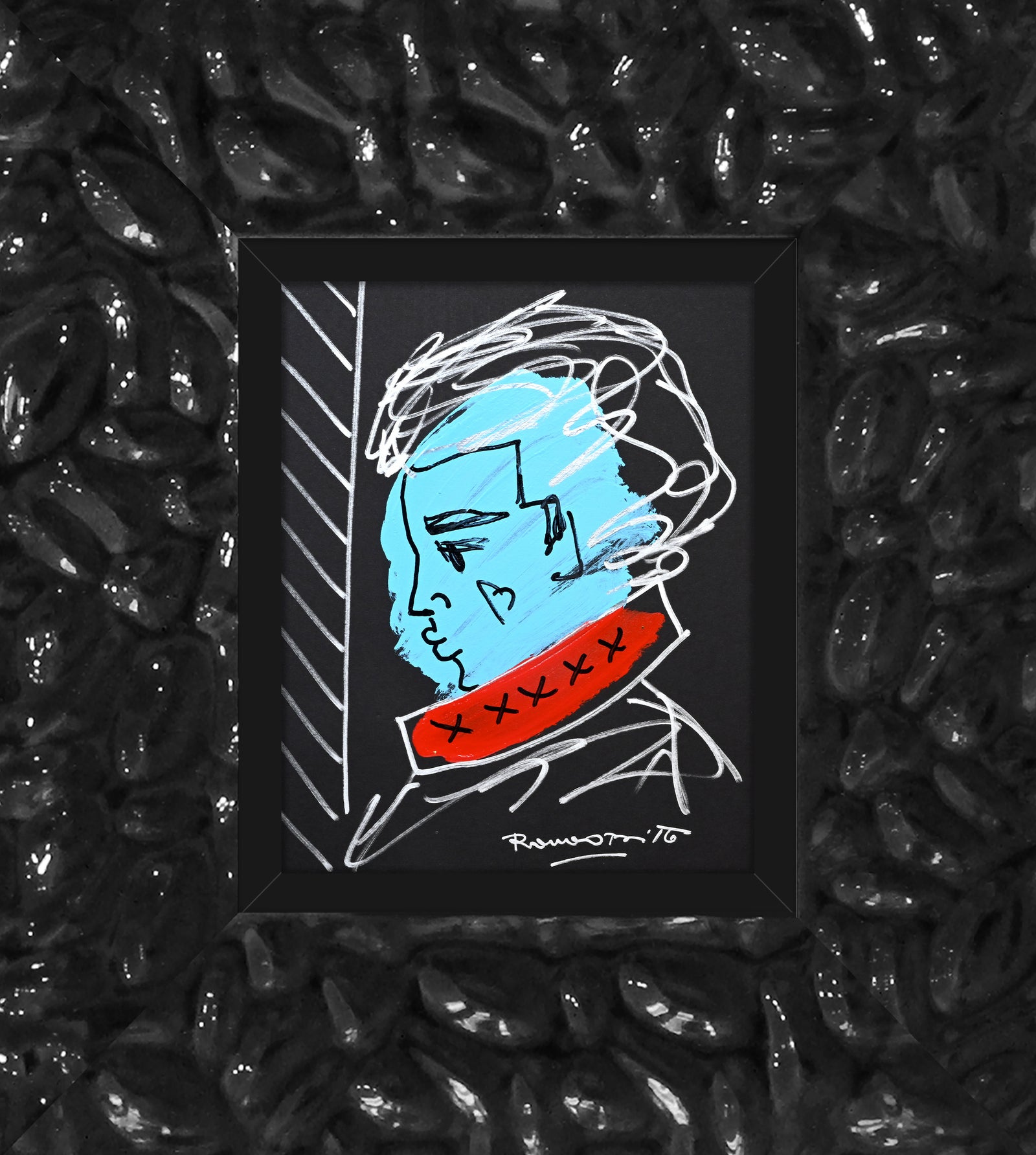 love collection man original drawing  artistic colorful design collectible