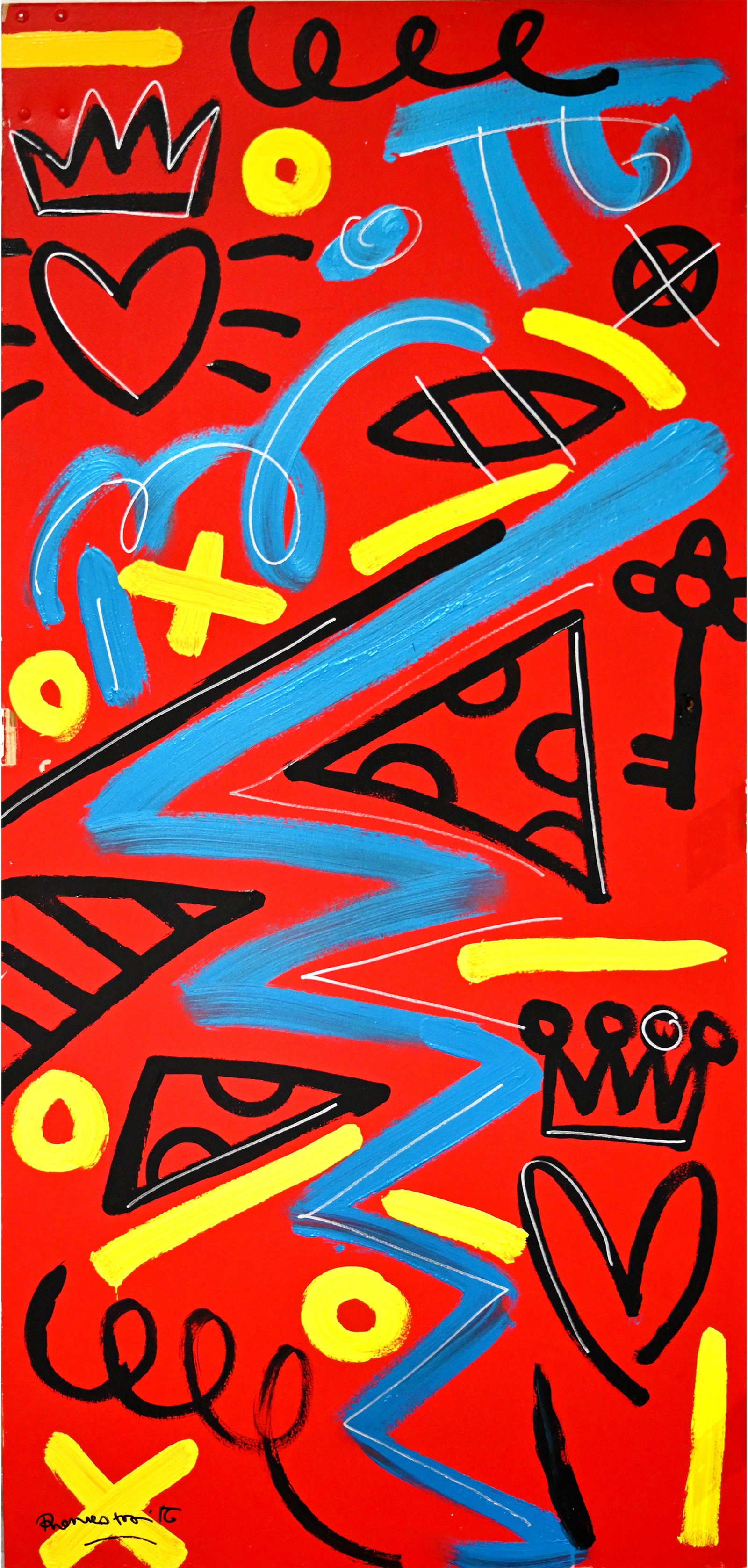 Romero Britto wynwood door  colorful pop art design