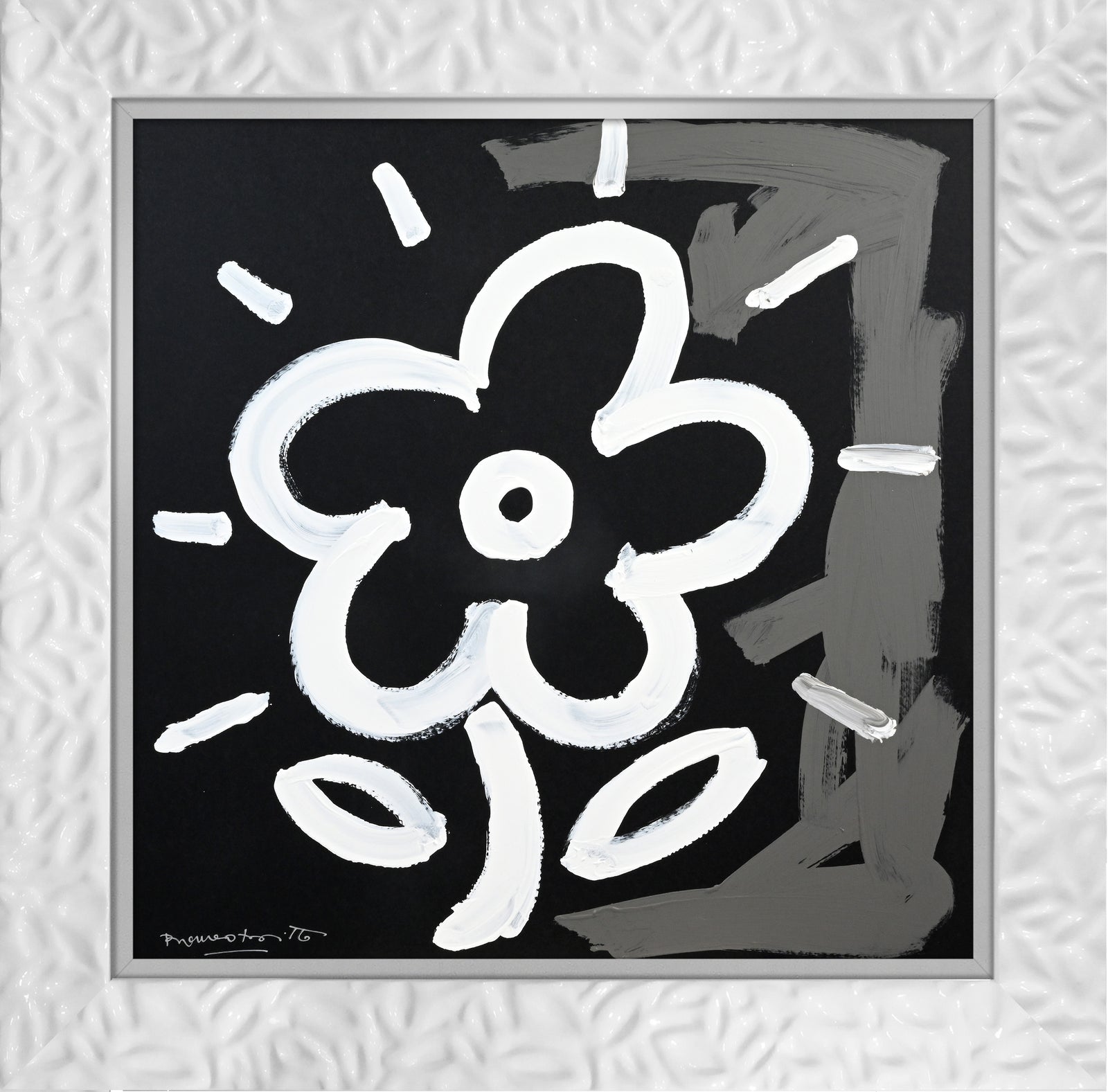 Romero Britto weekend collection original drawing  contemporary pop art piece
