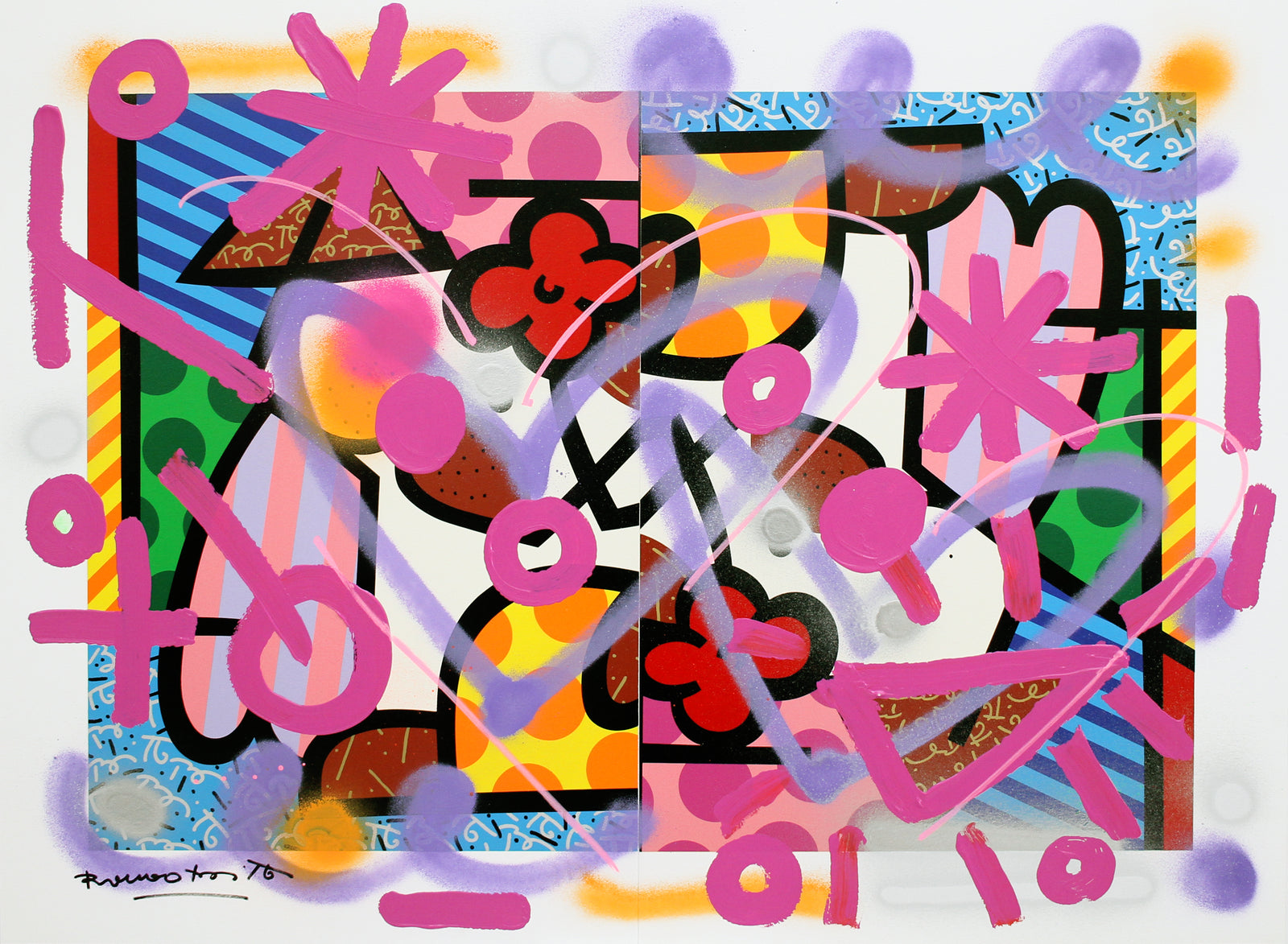 COMPOSITION-JUXTAPOSITION -  Mixed Media Original