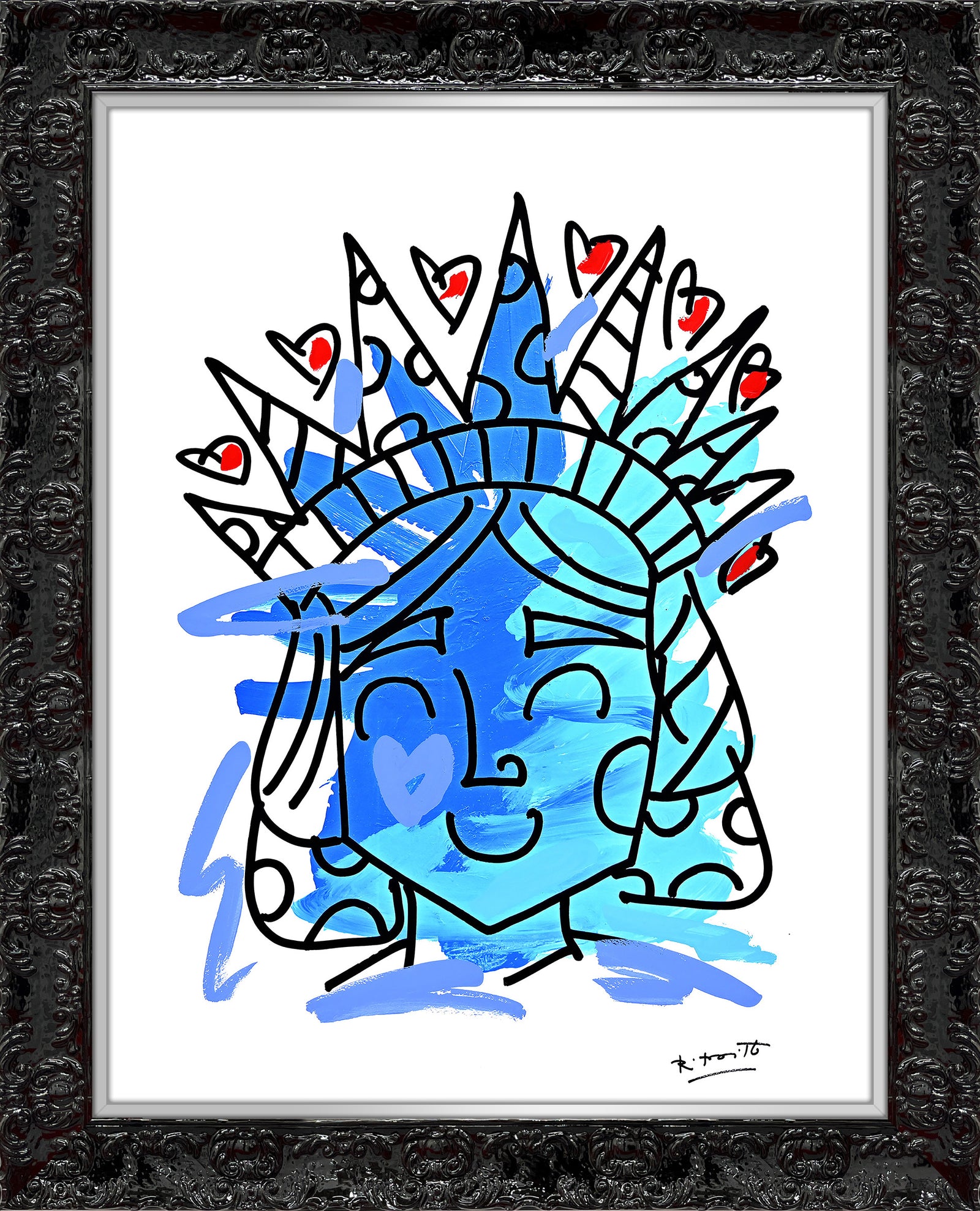 Lady Liberty - Mixed Media Original