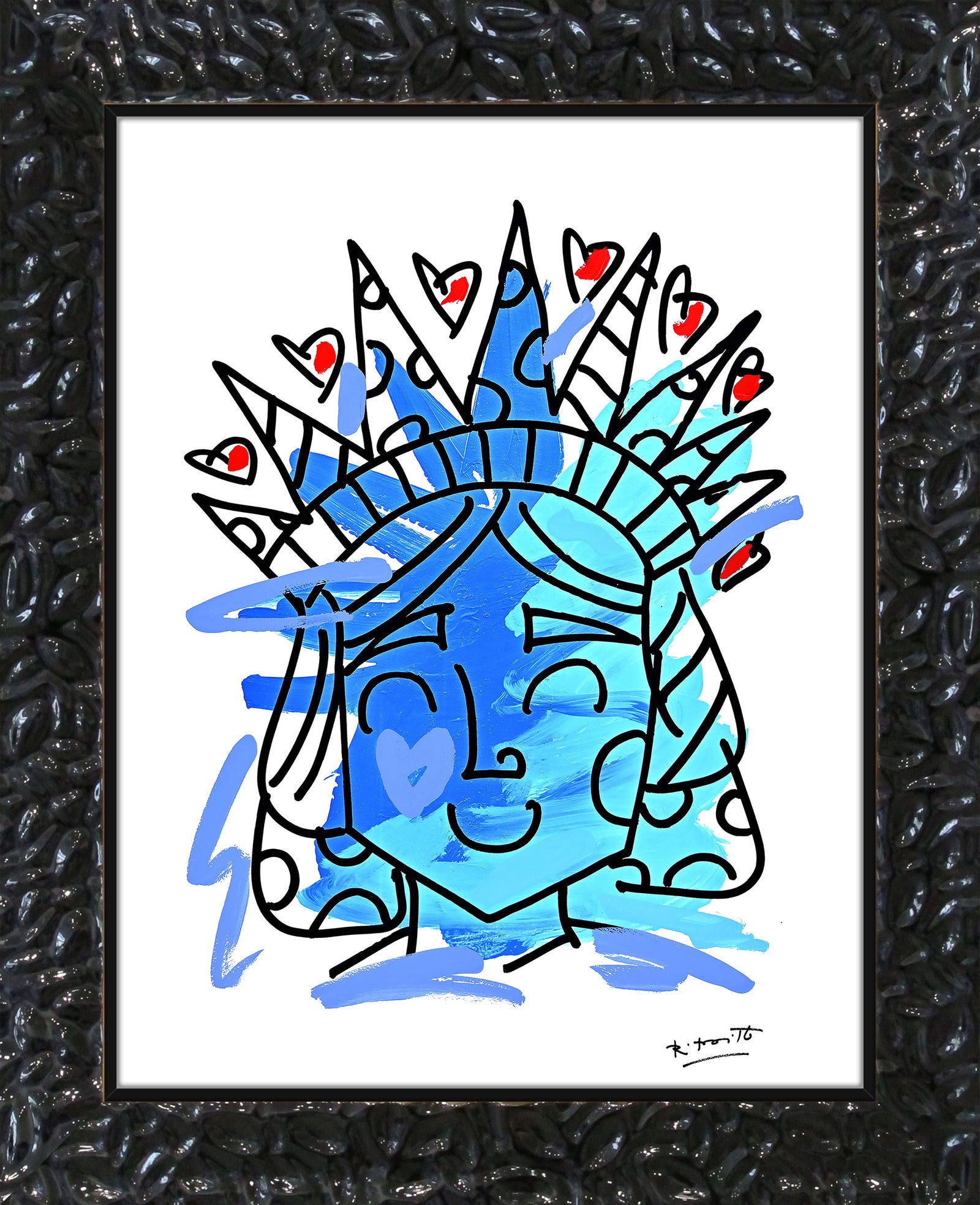 Lady Liberty - Mixed Media Original