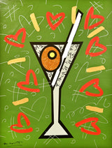 OLIVE MARTINI -  Mixed Media Original