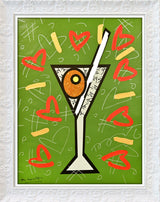 OLIVE MARTINI -  Mixed Media Original