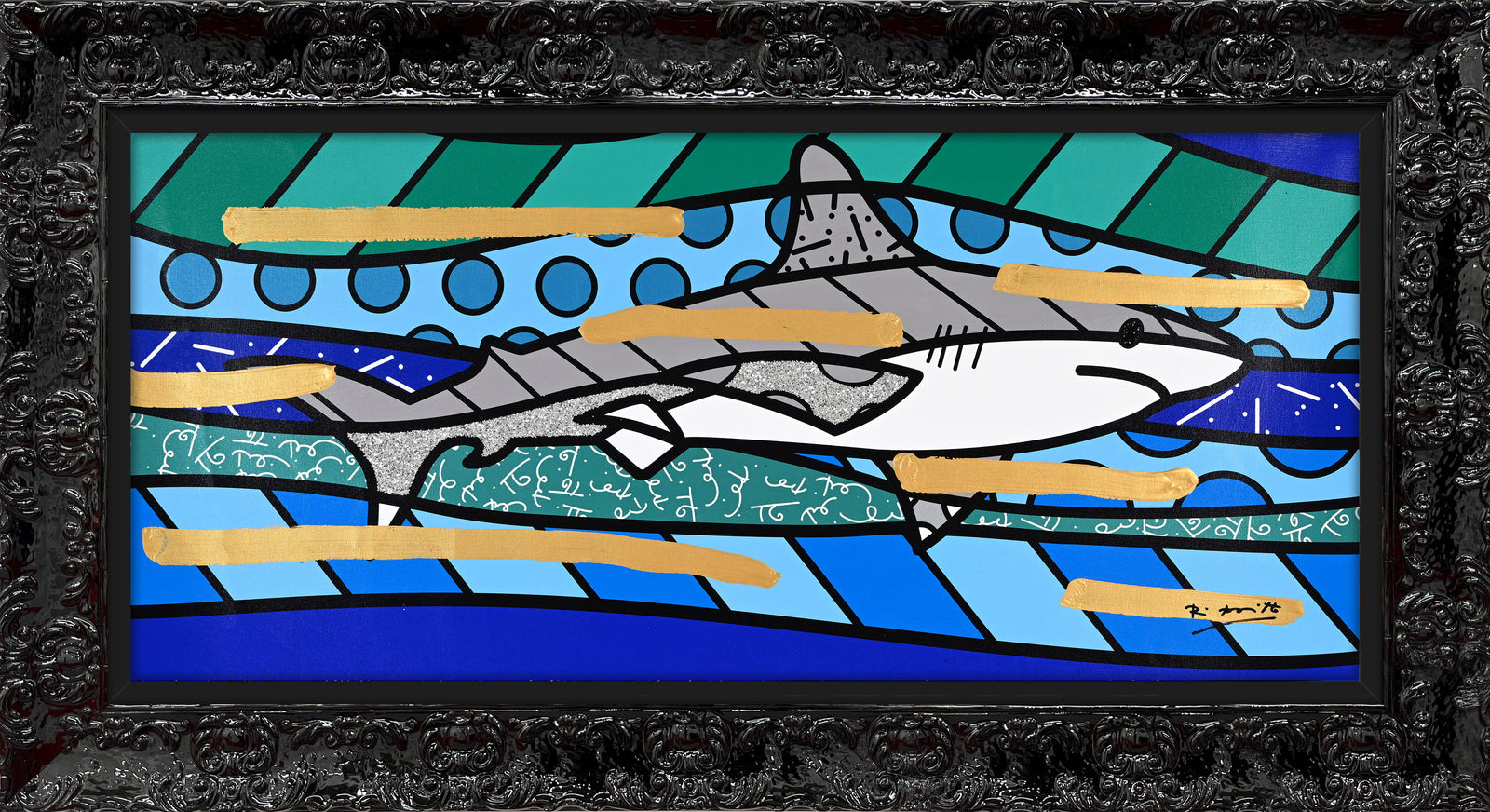 BRENDAN'S SHARK -  Mixed Media Original