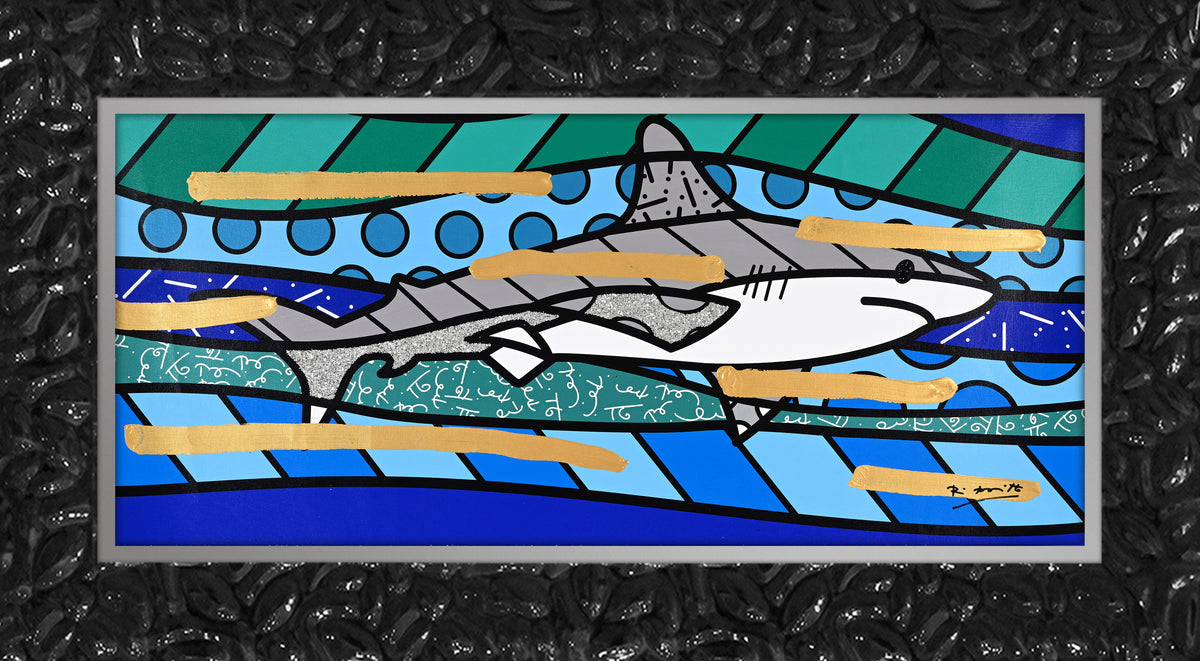 BRENDAN'S SHARK -  Mixed Media Original