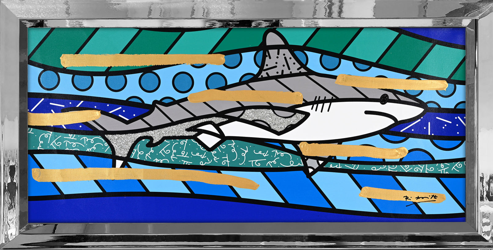 BRENDAN'S SHARK -  Mixed Media Original