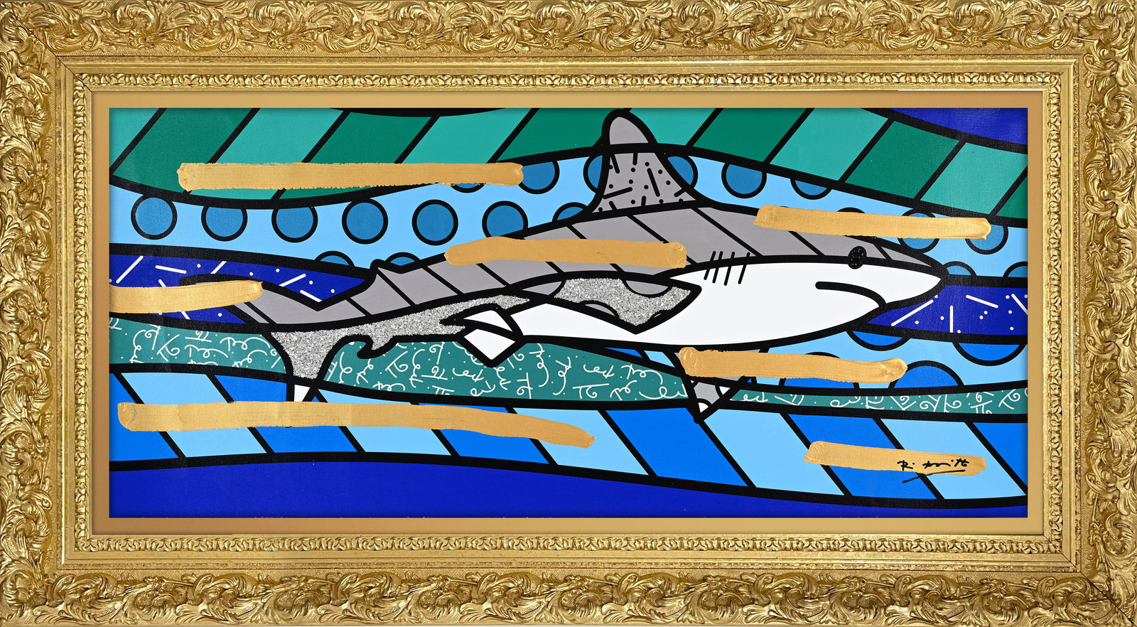 BRENDAN'S SHARK -  Mixed Media Original
