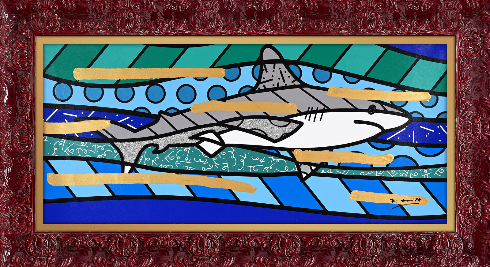 BRENDAN'S SHARK -  Mixed Media Original