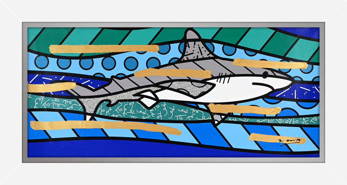 BRENDAN'S SHARK -  Mixed Media Original