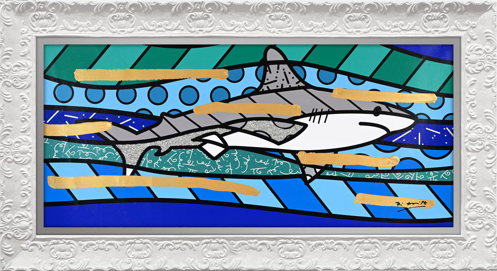 BRENDAN'S SHARK -  Mixed Media Original