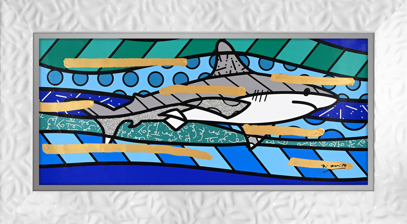 BRENDAN'S SHARK -  Mixed Media Original