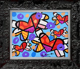 LOVE IS IN THE AIR TOO (BLUE) -  Mixed Media Original