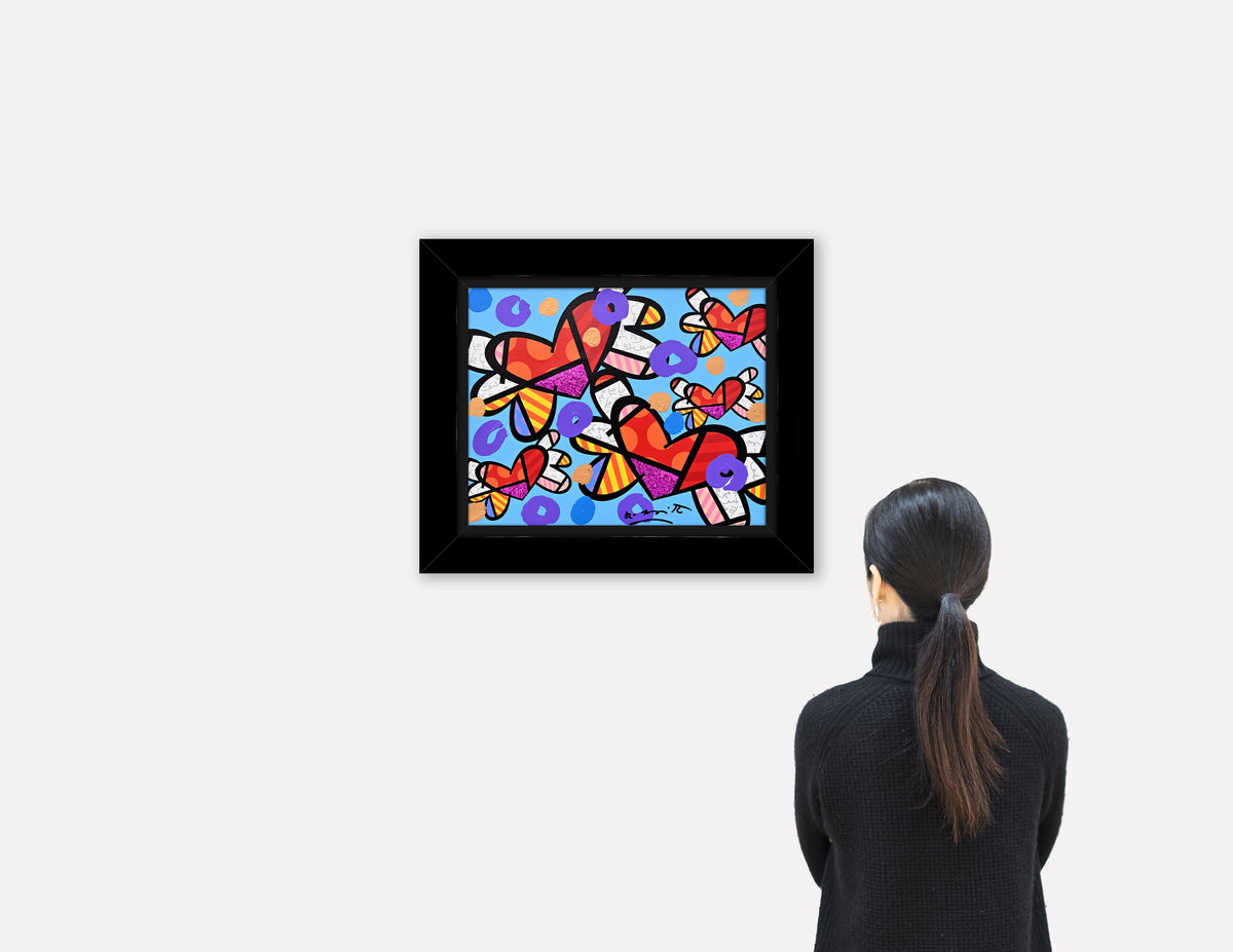 LOVE IS IN THE AIR TOO (BLUE) -  Mixed Media Original