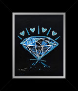BLUE DIAMOND - Mixed Media Original