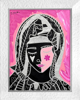 MOTHER IN PINK SILVER -  Mixed Media Original