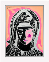 MOTHER IN PINK SILVER -  Mixed Media Original