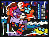 DOWNTOWN GIRL - Mixed Media Original