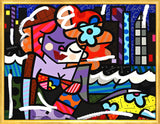 DOWNTOWN GIRL - Mixed Media Original