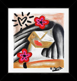 BRAZILIAN LIPS -  Mixed Media Original