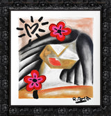 BRAZILIAN LIPS -  Mixed Media Original