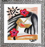 BRAZILIAN LIPS -  Mixed Media Original