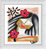 BRAZILIAN LIPS -  Mixed Media Original
