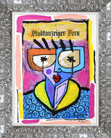 SWISS LADY - Mixed Media Original