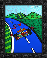 RACE CAR -  Mixed Media Original *SOLD*