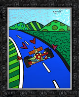 RACE CAR -  Mixed Media Original *SOLD*