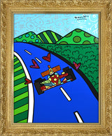 RACE CAR -  Mixed Media Original *SOLD*
