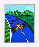 RACE CAR -  Mixed Media Original *SOLD*