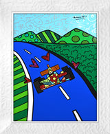 RACE CAR -  Mixed Media Original *SOLD*