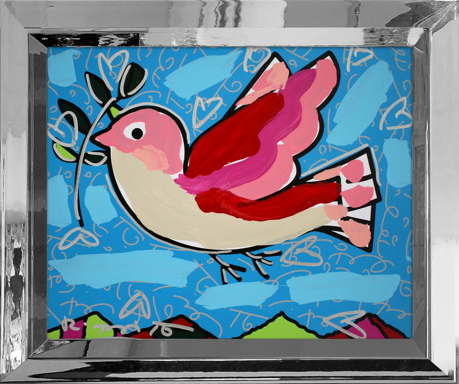 PEACE -  Mixed Media Original