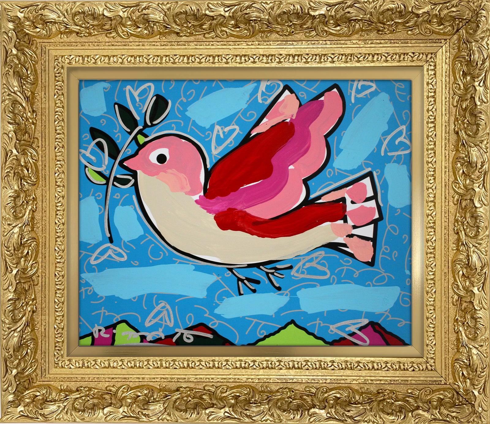 PEACE -  Mixed Media Original