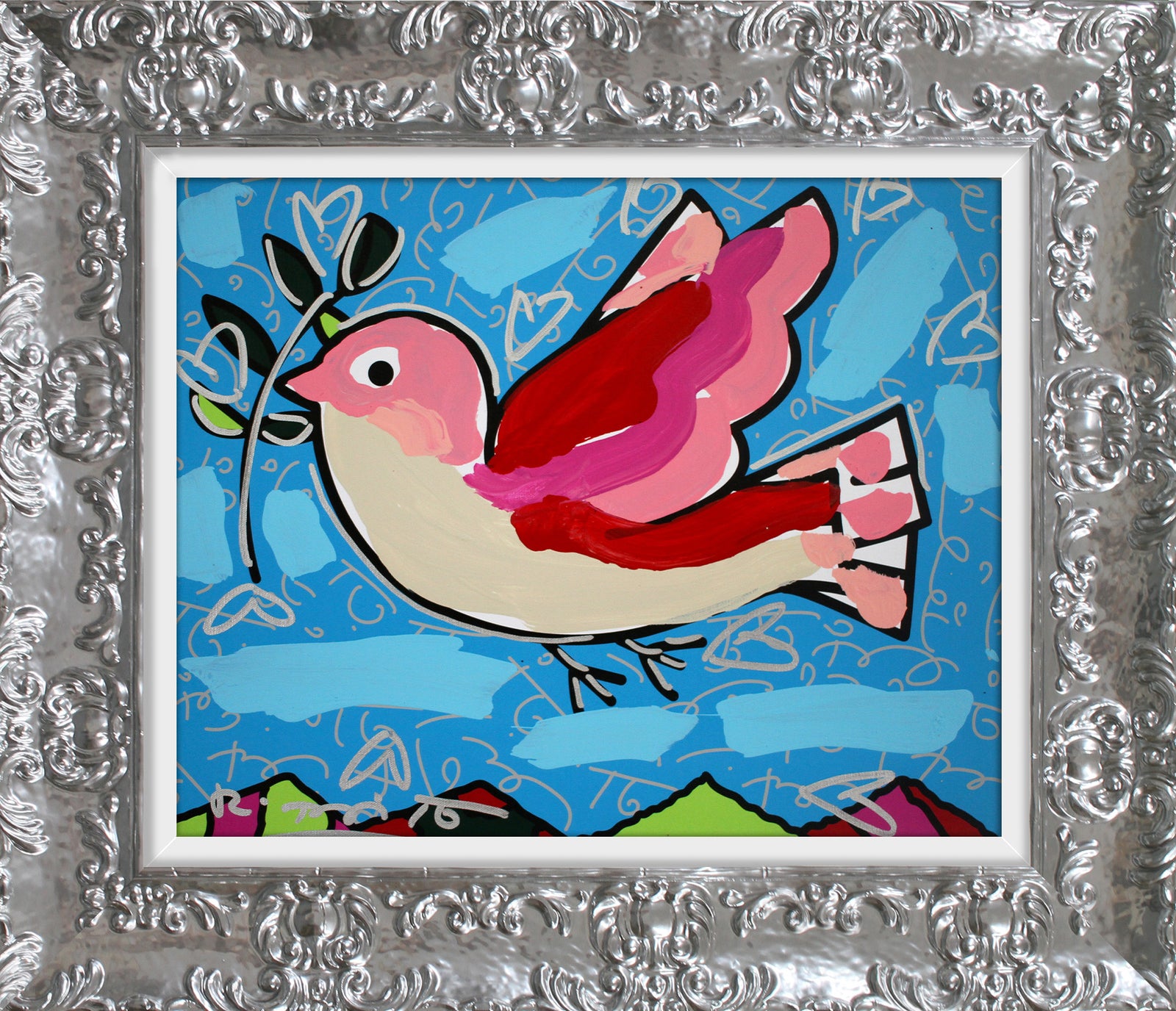 PEACE -  Mixed Media Original