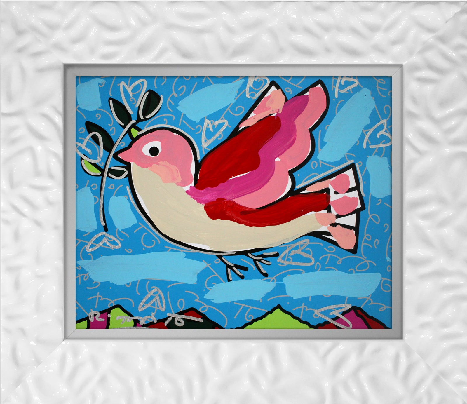 PEACE -  Mixed Media Original