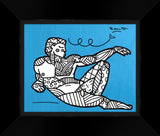 ANGELO (METALLIC BLUE) -  Mixed Media Original