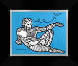 ANGELO (METALLIC BLUE) -  Mixed Media Original