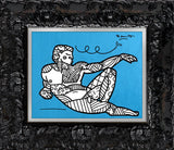 ANGELO (METALLIC BLUE) -  Mixed Media Original