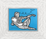 ANGELO (METALLIC BLUE) -  Mixed Media Original