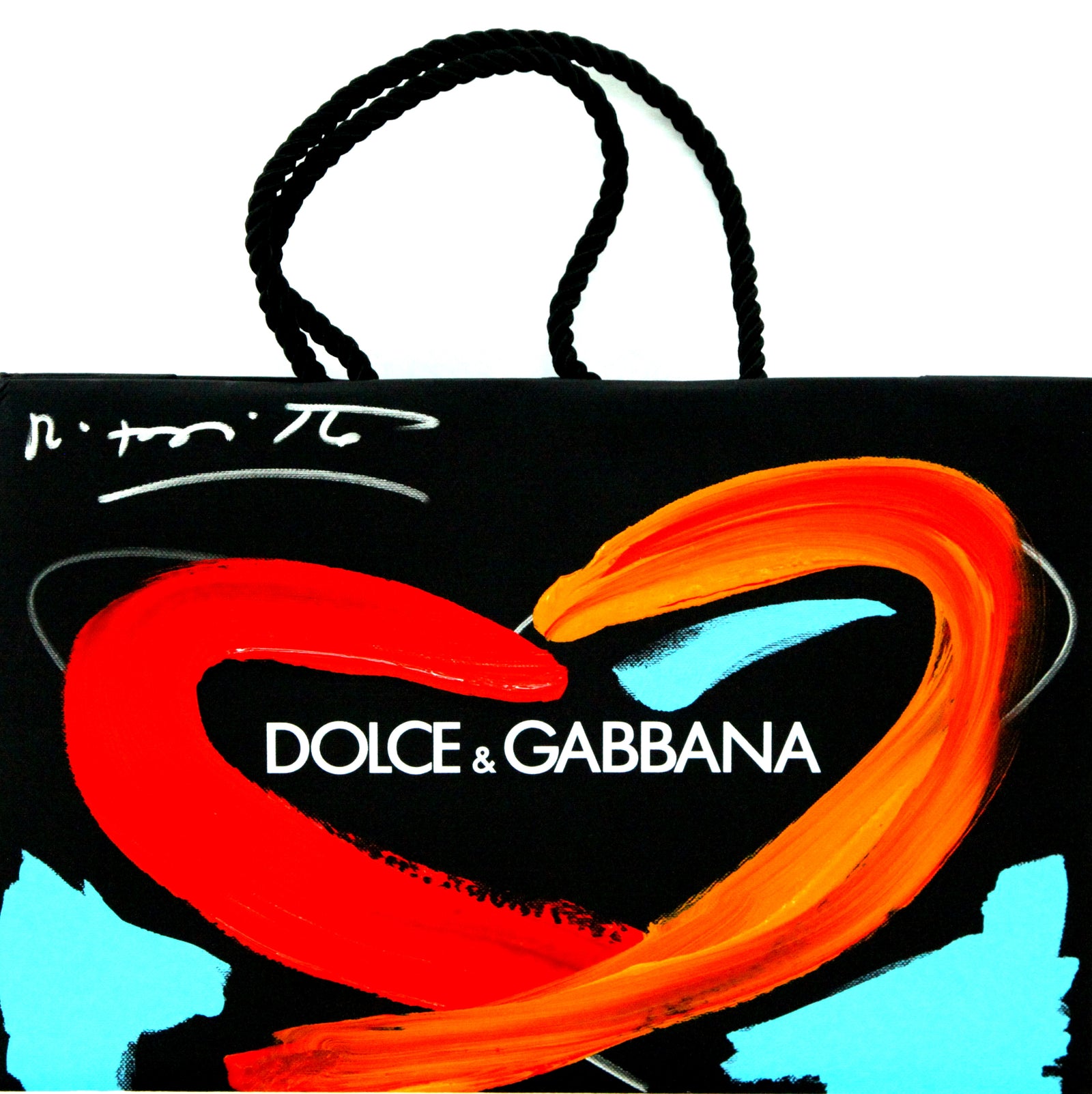 Romero Britto love dolce gabbana mixed media  colorful pop art design
