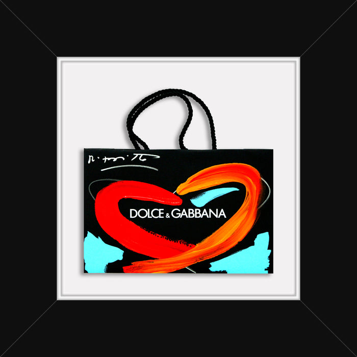 LOVE DOLCE & GABBANA - Mixed Media Original