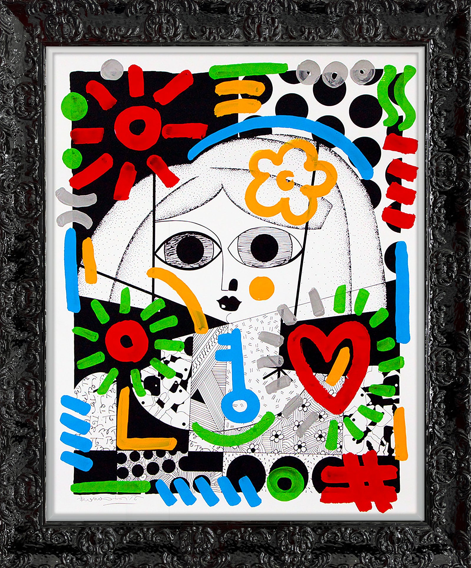 GREEN KEY HOLDER - Mixed Media Original