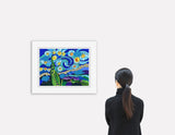 STARRY NIGHT - Mixed Media Original
