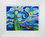 STARRY NIGHT - Mixed Media Original