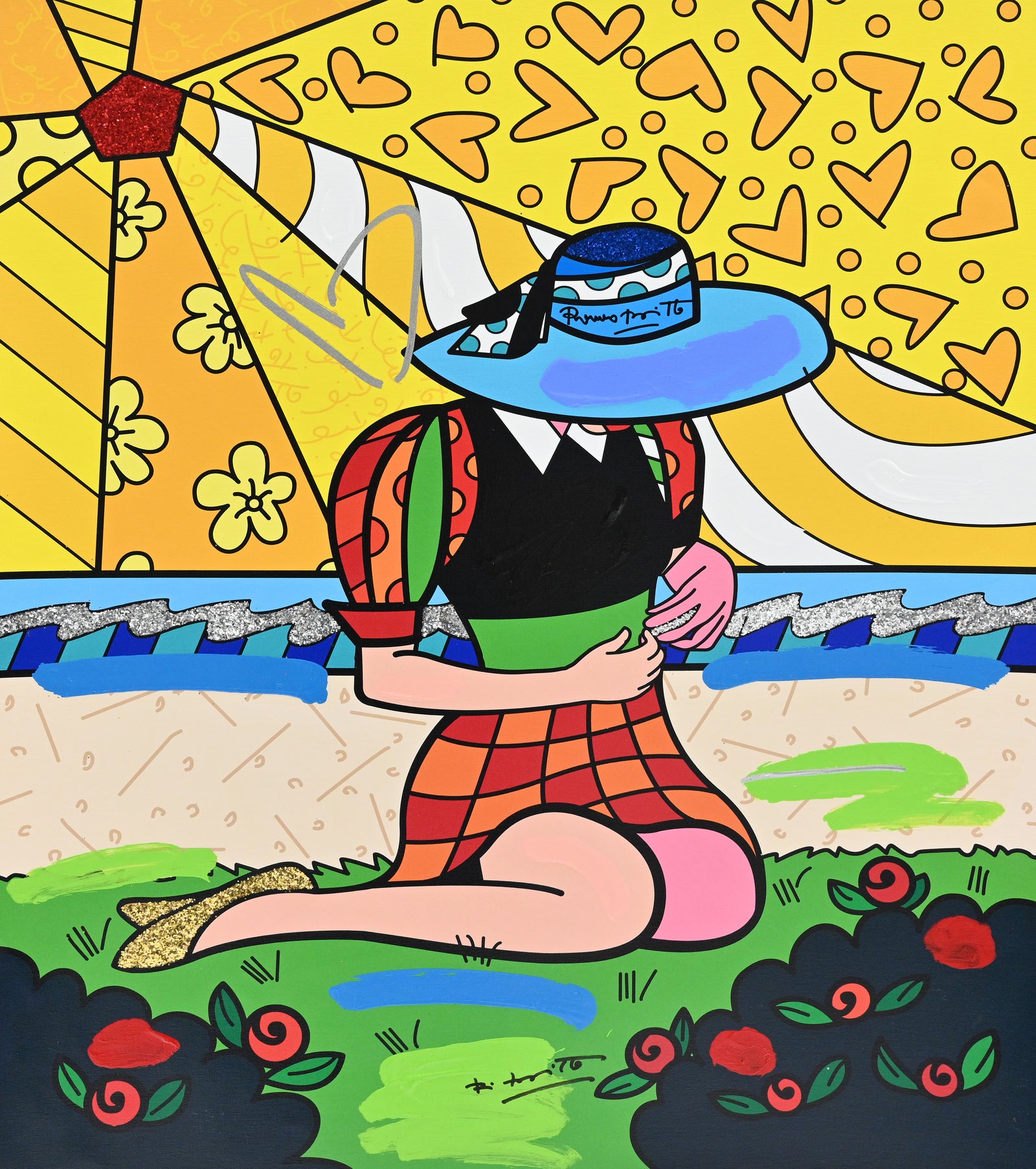 Palm Beach - Mixed Media Original