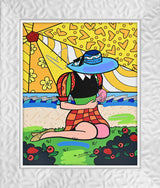 PALM BEACH - Mixed Media Original